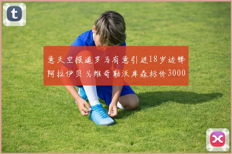 意天空报道罗马有意引进18岁边锋阿拉伊贝戈维奇勒沃库森标价3000万欧元